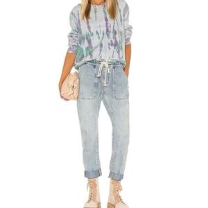 ONETEASPOON Shabbie Drawstring Boyfriend Jeans